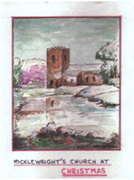 Micklewright's Church at Christmas -card